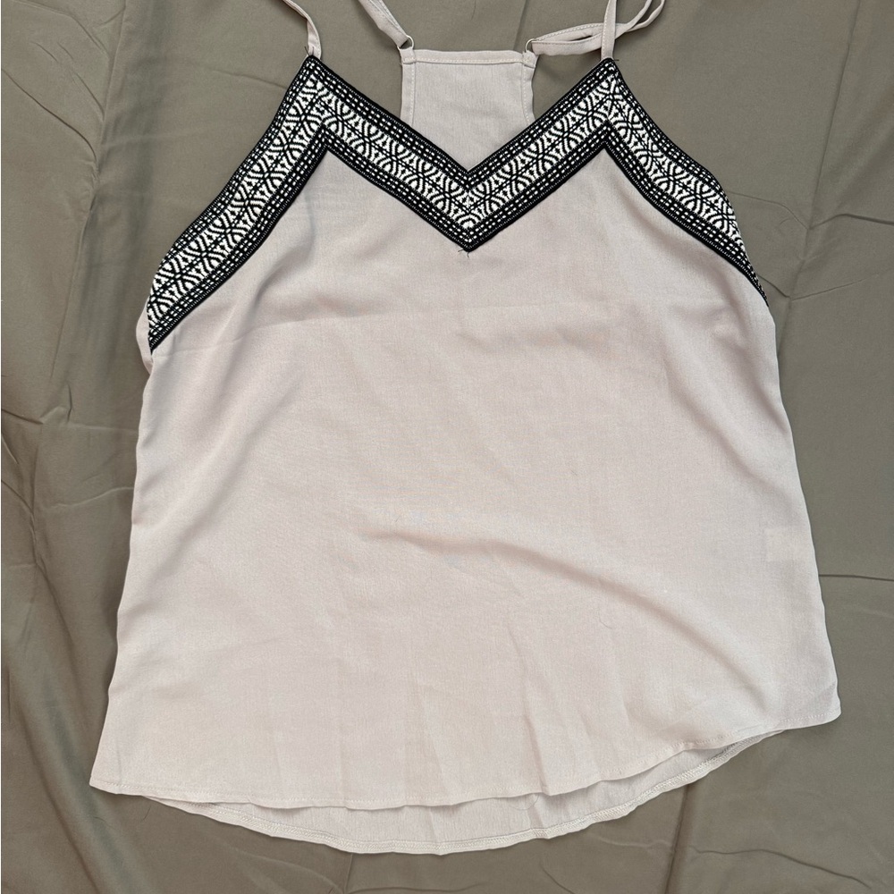 Women's Grey and Black Embroidered Top